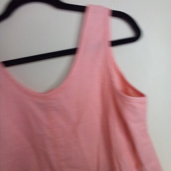 Ocean Coast Shirt Women M Sleeveless 100% Cotton Peach Orange - Picture 13 of 16